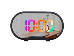 Reloj despertador digital para dormitorio, volumen ajustable, control por voz NEVEANCE