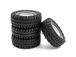 Neumáticos Con Llantas Para Coche Rc 1/10 Traxxas Trx-4 Axial Scx10 90046 90047 Cc10 Crawler