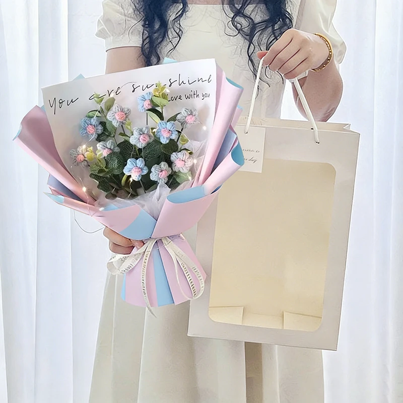 Ramos De Flores De Ganchillo, Ramos De Graduación, Regalos De Ganchillo Hechos A Mano