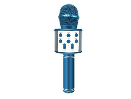 Micrófono Karaoke Inalámbrico Azul Clinks