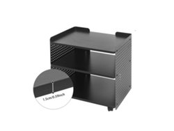 Soporte para impresora, diseño de 3 niveles, almacenamiento ajustable, OEM negro
