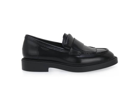 Mocasines de Mujer VAGABOND Alex Cow Lea Piel Negro (38)
