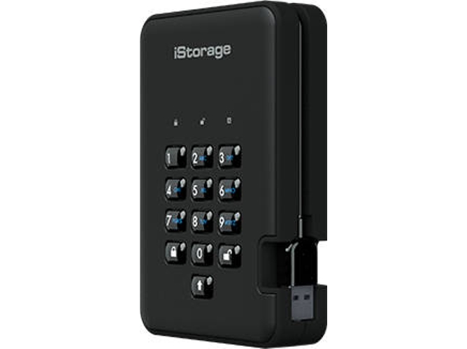 Disco HDD externo ISTORAGE diskAshur 2 Negro 5 TB (Negro - 5 TB - USB 3.1)