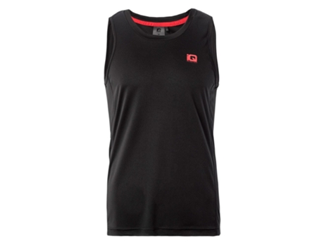 Camiseta sin Mangas de Hombre para Running IQ Imos Negro (2XL)