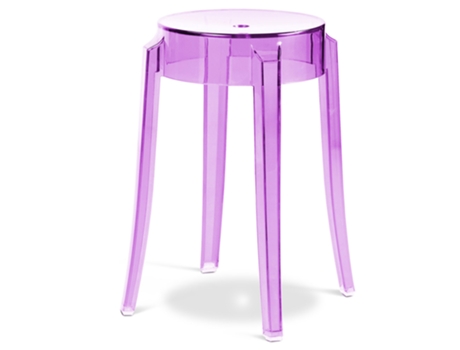 Taburete de bar Victoria Queen diseño transparente 47cm GHOST STYLE