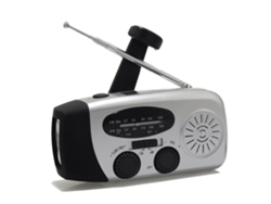 Radio Con Alarma Meteorológica Integrada De 1200 Mah, Linterna Led Integrada, Kit De Supervivencia Portátil.