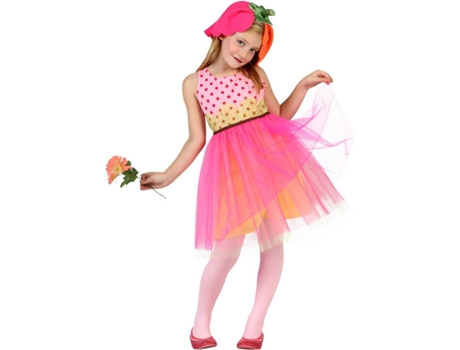Disfraz de Niña DISFRAZZES Flor Con Tutú Rosa (Talla: 10 a 12 años)