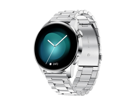 Smartwatch CHRONUS Pantalla curva de 1,28'' Autonomía de la batería de 15 días Plata