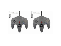 Paquete De 2 Mandos Clásicos Con Cable Para N64, Juegos Retro De 64 Bits, Joystick De Repuesto