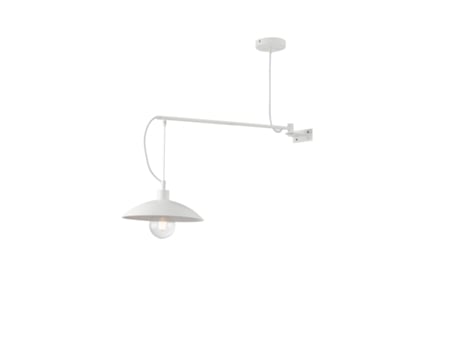 Aplique de pared ELDORADO en metal blanco, estilo suspensión
