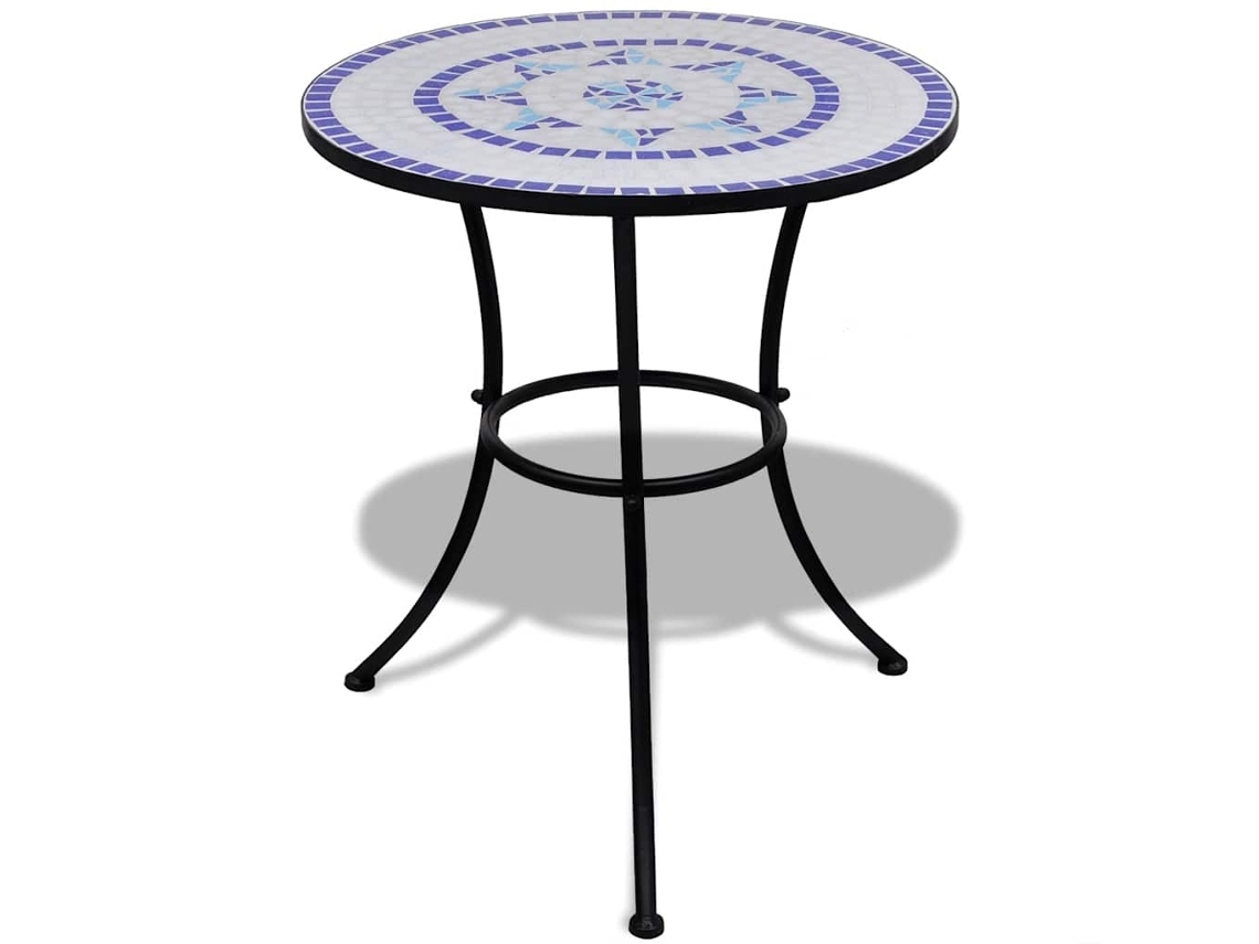 Maison Exclusive - Juego de 3 azulejos de cerámica para bistró, azul y blanco.