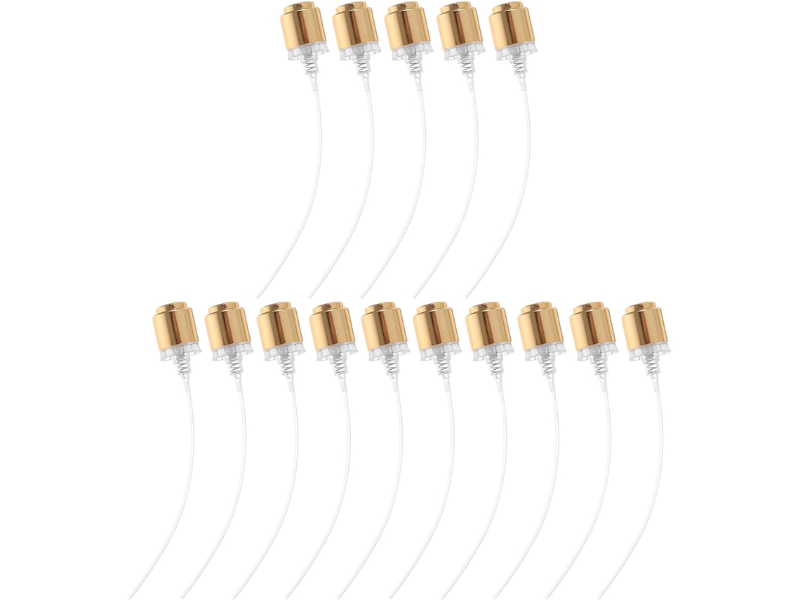 Embouts Vaporisateurs Parfum Dorés 15 Pcs, Embout Pulvérisateur Plastique 15 Mm