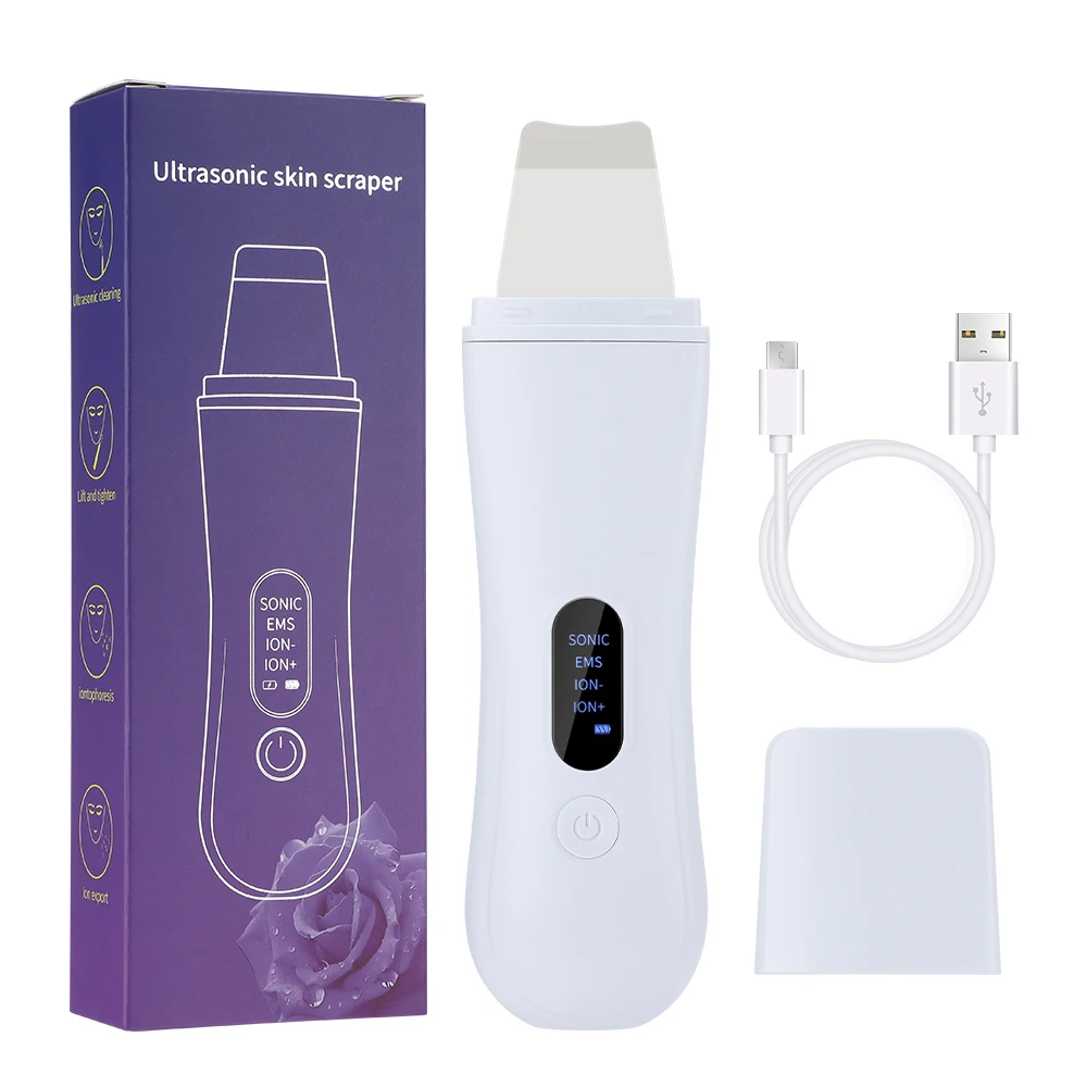 Dispositivo De Limpieza Facial Ultrasónico, Limpiador De Poros Faciales, 4 Modos