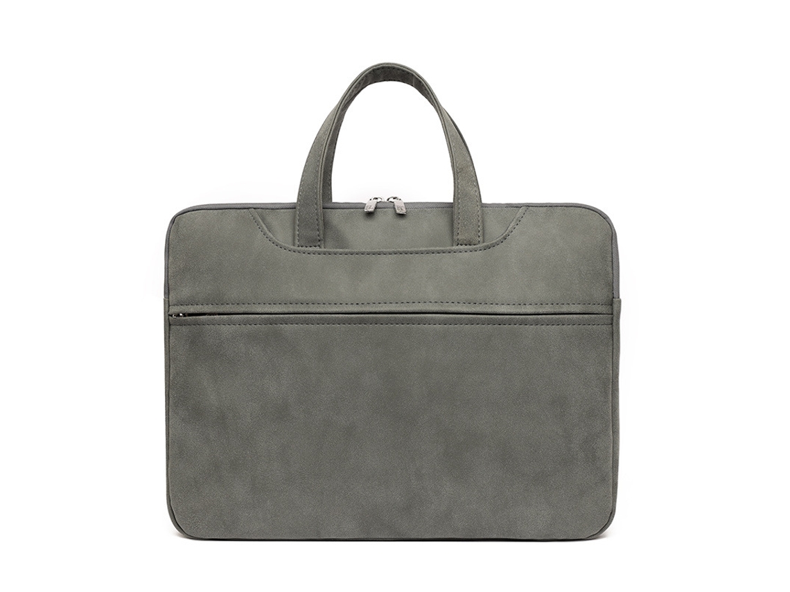 Bolso para portátil de gran capacidad (tamaño grande, gris oscuro), con acabado mate.