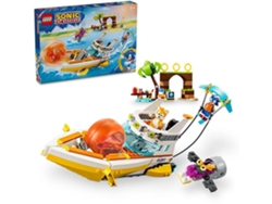 LEGO Sonic the Hedgehog: Barco de Aventura do Tails – Brinquedo interativo com personagens do jogo (393 peças)