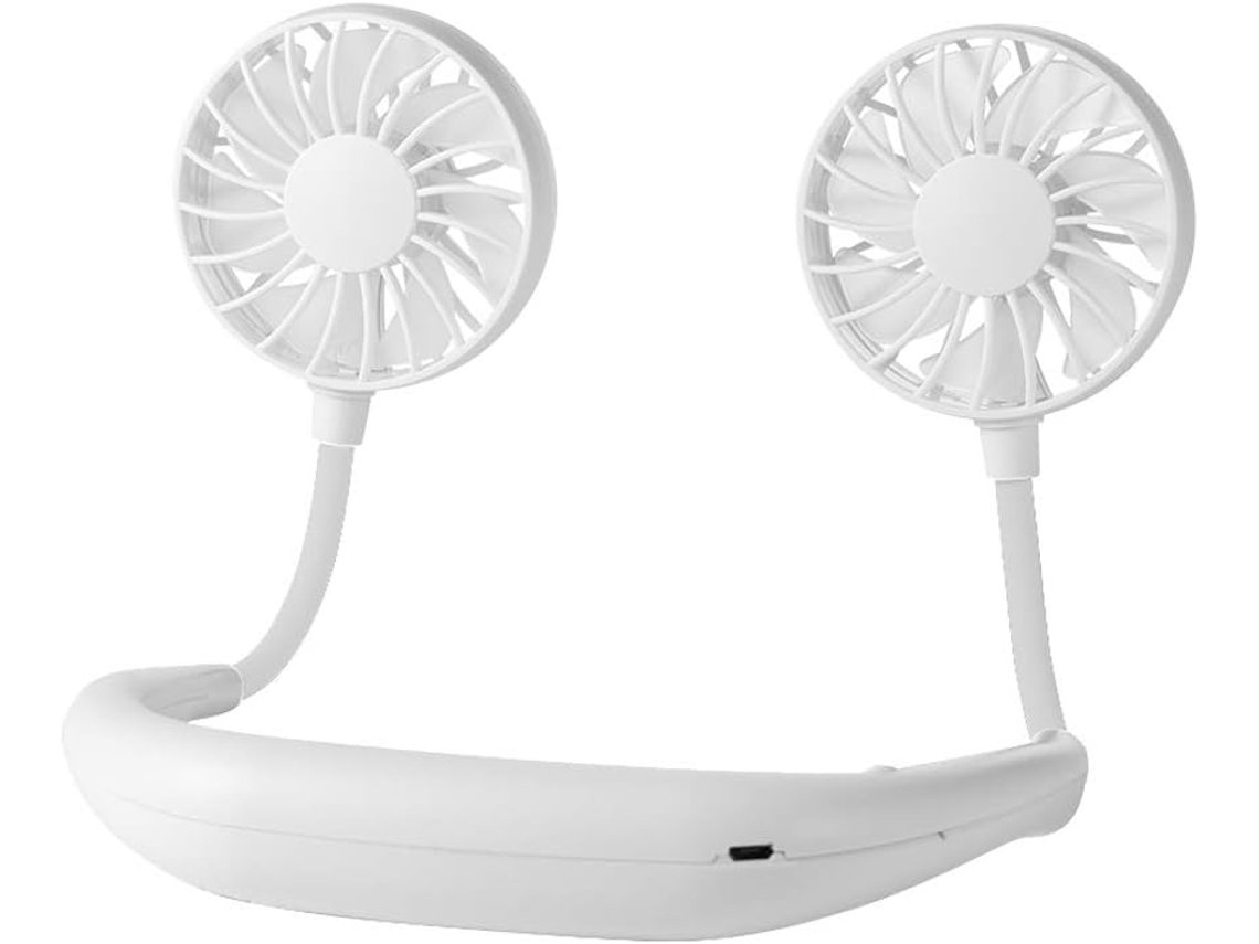 JEIIBRZUI Mini Ventilador Portátil Manos Libres para el Mástil Ventilador Deportivo Recargable USB Portátil