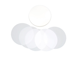100 Láminas Protectoras De Pvc Transparente Para Botones, Pines E Imanes De Nevera, 50 Mm
