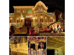 Guirnalda De Luces Led De 20 M Y 200 Luces Para Carnaval, Bodas, Exteriores, Jardines E Iluminación Interior Árboles Luz Blanca Cálida.