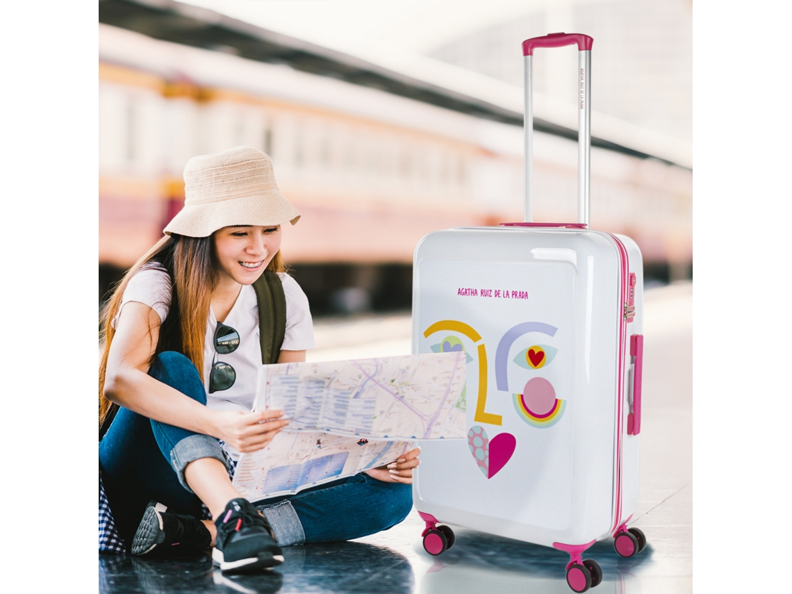 Maleta Pc Mediana AGATHA RUIZ DE LA PRADA Happiness face (45X68x26 Cm - 65L)