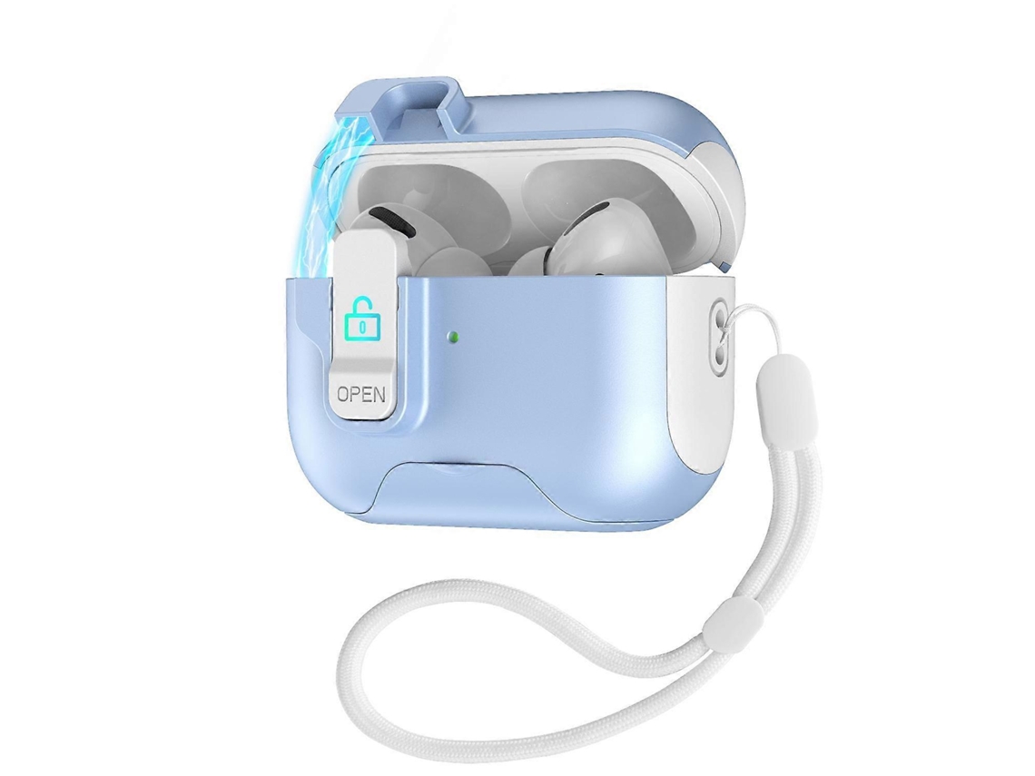 Estuche para auriculares con tapa retráctil automática y cierre de seguridad. GIECY
