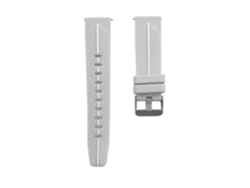 Correa universal de silicona quirúrgica para relojes de 22 mm. Sistema de liberación rápida para un cambio fácil. 19 x 2 x 0,3 cm. Color gris.