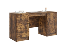 Maison Exclusive - Mesa de roble ahumado 142,5 x 50 x 75 cm Derivados de madera