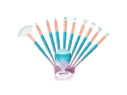 Juegos de brochas de maquillaje 3D de sirena, brochas de maquillaje profesionales para base de maquillaje Rosewell
