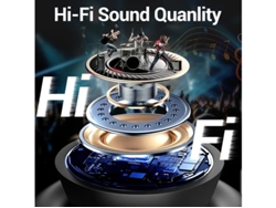 Auriculares Sem Fios Intra Visor Led Yizhood Bluetooth Negro