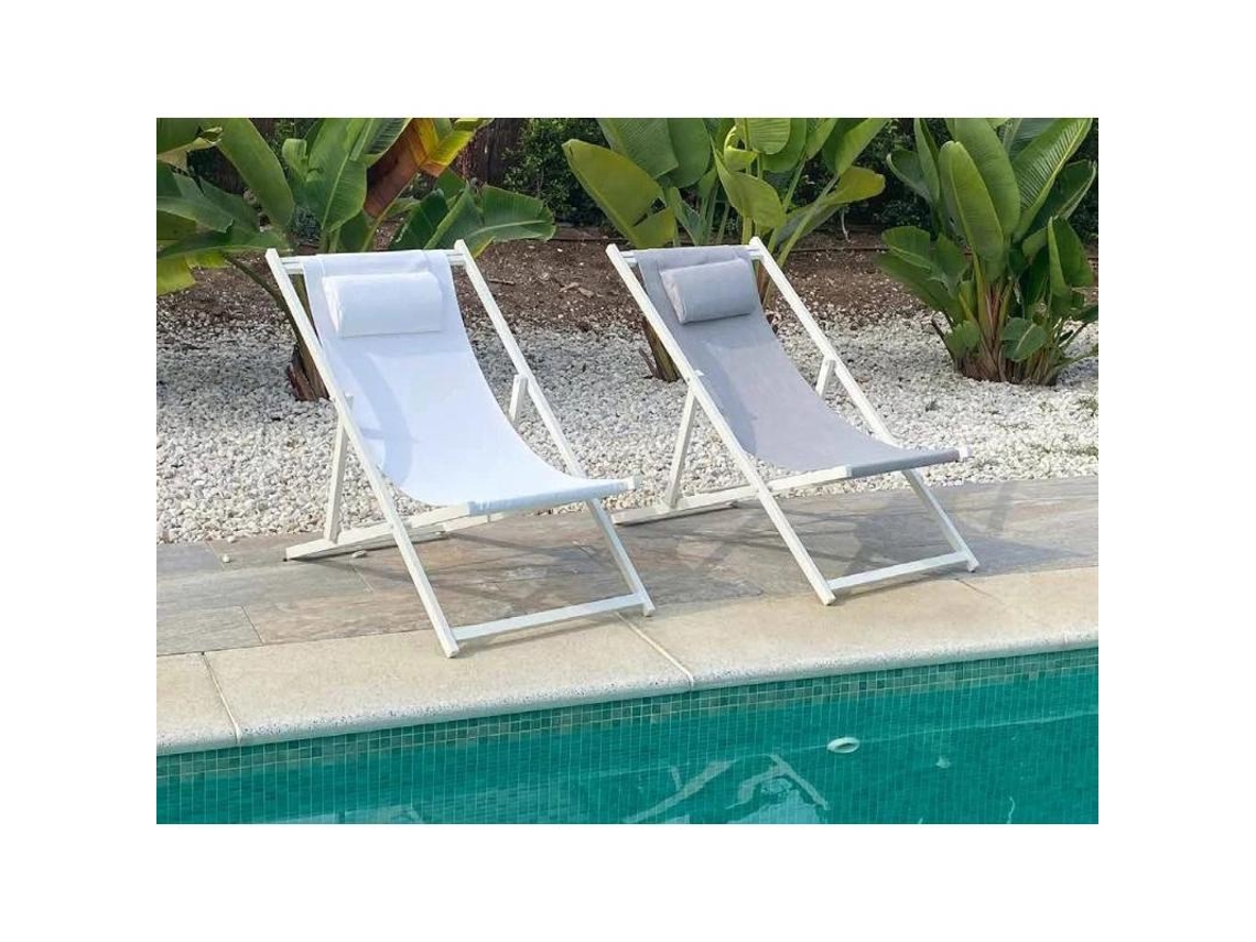 Playera Plegable Aluminio Sol Blanca 98x59x96 Cm