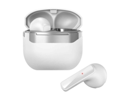 Auriculares inalámbricos Mdug, Bluetooth 5.1, estéreo con graves, auriculares intrauditivos Bluetooth, color blanco.