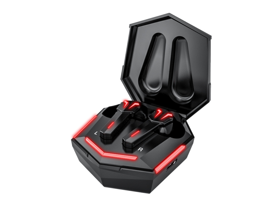 Auriculares Bluetooth True Wireless Binaural Tws para Gaming com Display Digital de Baixa Latência