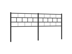 Cabecero de repuesto 160 cm Metal Negro MAISON EXCLUSIVE