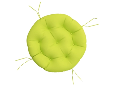 Cojín redondo tela Oxford verde vivo VIDAXL (Ø 60x11 cm)