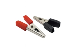 Juego de pinzas de cocodrilo Sanda SD 8007, negro y rojo