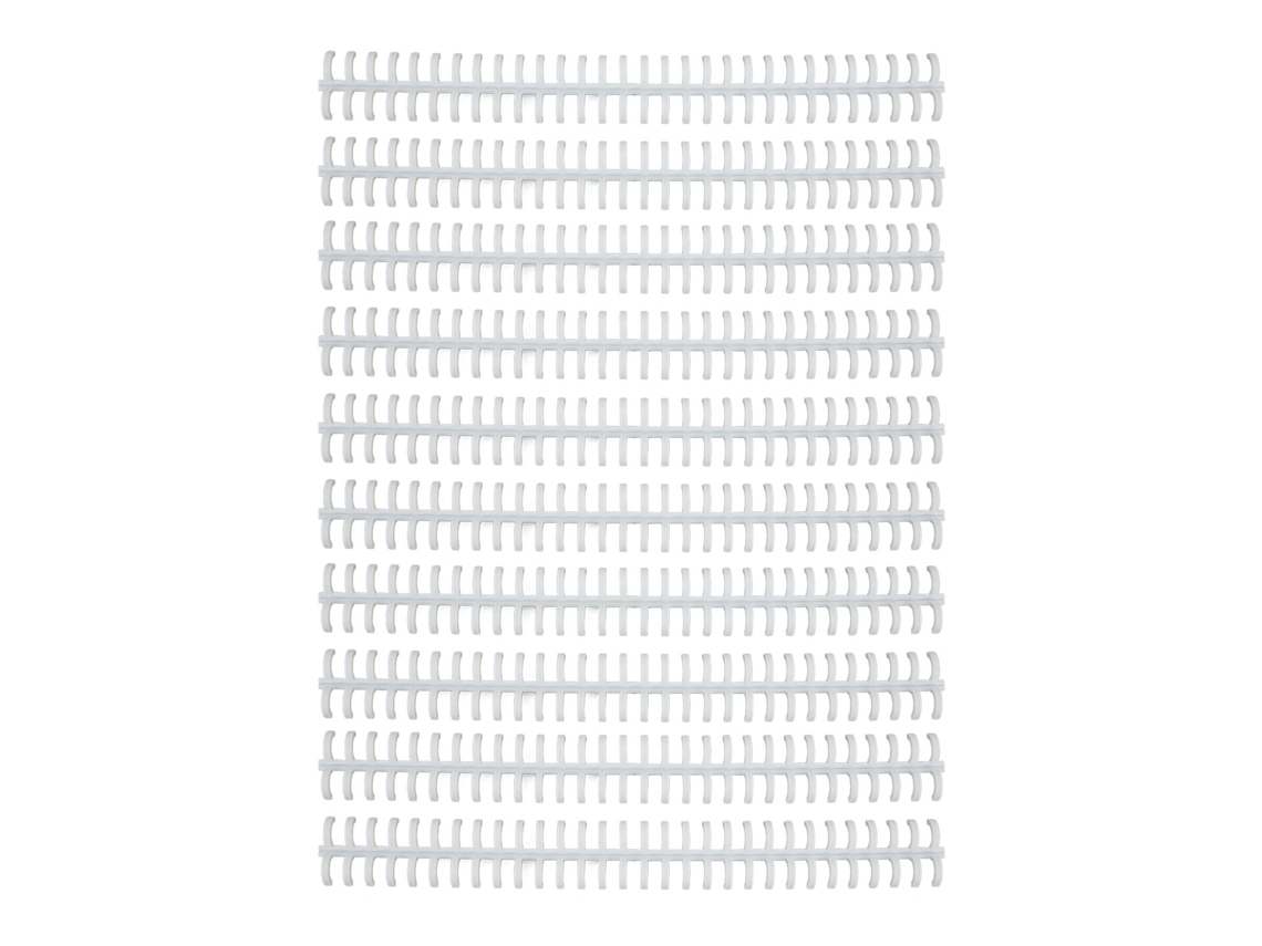 10 Agujas De Coser De Hojas Sueltas, 30 Agujeros, 10 Mm, Plástico Pp Resistente Al Desgaste, Para La Escuela Y La Oficina, Color Blanco.