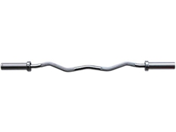 Barra Curva para Musculación SOFTEE Z Bar (Plateado - 4 Kg - 120cm)