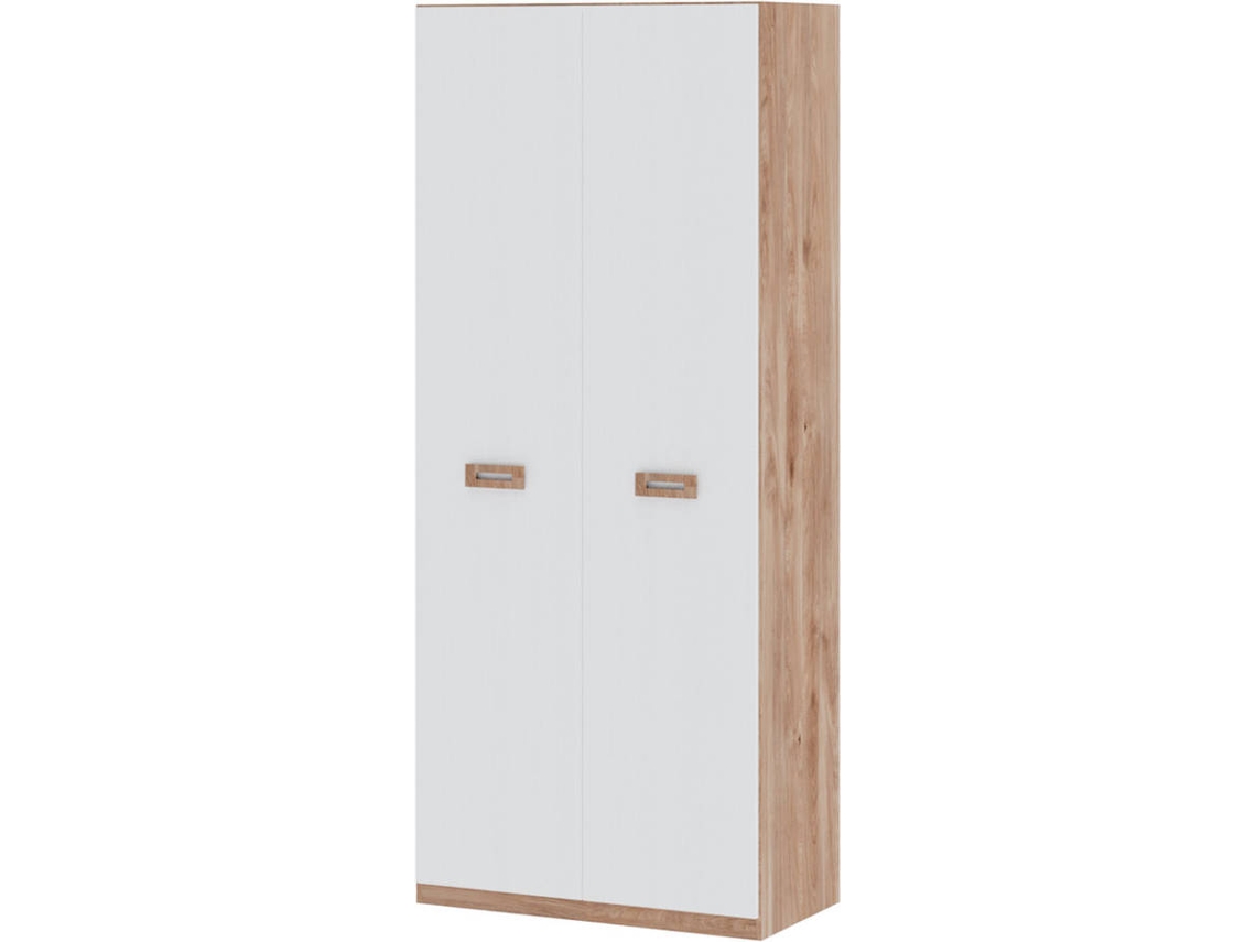 Armario MUEBLAM Roble Nieve Melamina (99x232x50 cm)