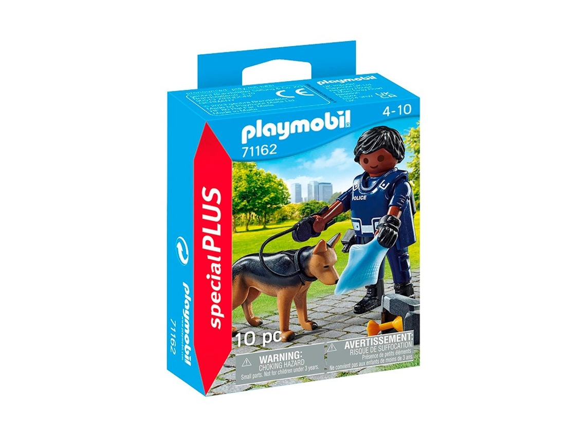 Muñeco PLAYMOBIL Special Plus Policia Con Perro (Edad Mínma Recomendada: 4 años)
