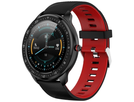 Smartwatch MDUG Monitor de Frequência Cardíaca Vermelho