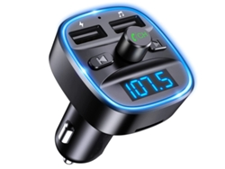 Transmissor Fm Bluetooth Yizhood T25 Dual Usb Tf/usb Negro