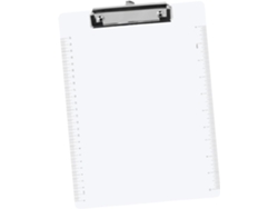 Juego De 6 Pisapapeles Acrílicos Con Escala, Carpeta De Archivos Y Placa Para Escribir.