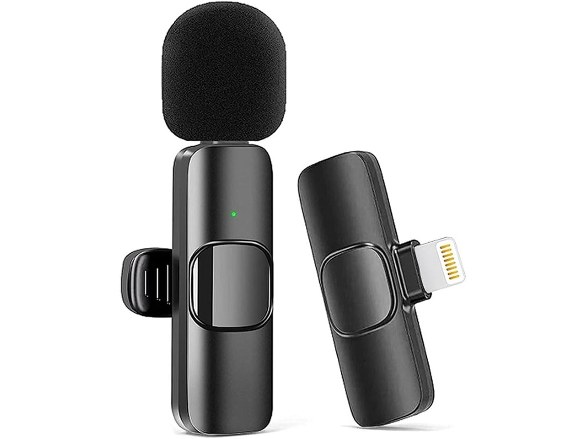 Micrófono Lavalier Inalámbrico Para Iphone 14 Y Anteriores. Cancelación De Ruido, Plug & Play. Perfecto Para Grabar Vídeos Y Vlogs.