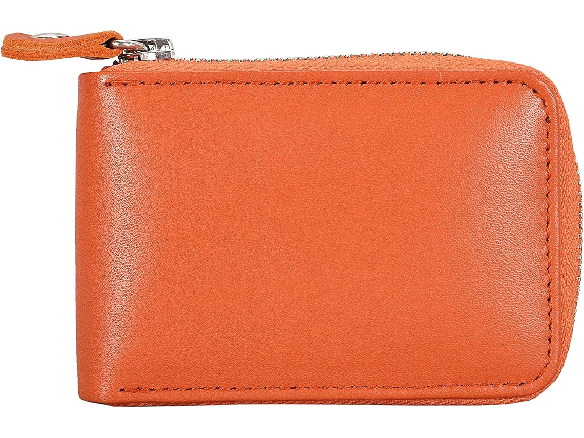 Tarjetero De Cuero - Cartera Slim Y Organizador De Tarjetas - Camel