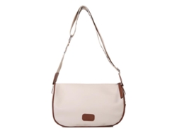 Bolso Bandolera Sencillo E Informal Para Mujer, Color Liso, De Pu Marrón, Ajustable.