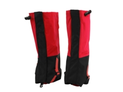 Protectores de calzado Anub para niños, anti-lluvia, para senderismo y montañismo, mallas prácticas, color rojo.
