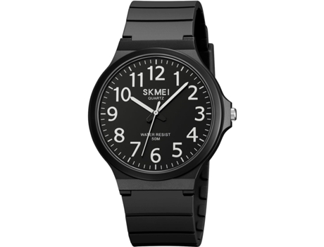 Relojes de pulsera con correa de silicona resistente al agua VEANXIN-Negro