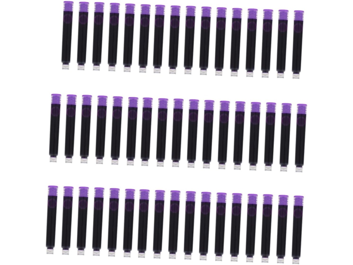 Besportble Paquete De Tinta Violeta Para Plumas Estilográficas Oficina Y Pluma Plástico Material - Material: