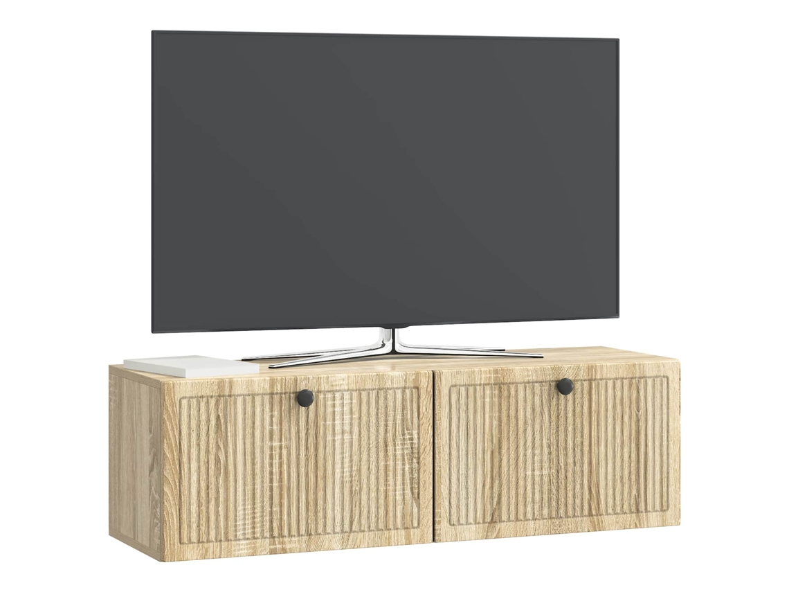 Maison Exclusive - Mueble Para Tv De Pared Roble Sonoma 98 X 31 X 30 Cm