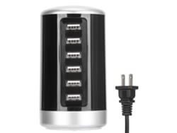 Estación De Carga En Torre Usb Con 6 Puertos Y Adaptador De Corriente De Carga Rápida De 30w