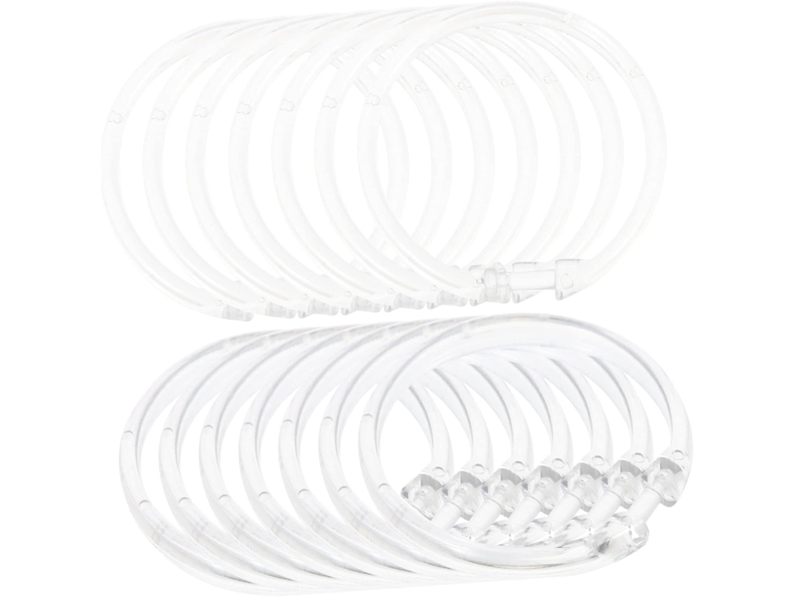 Juego de baño de plástico transparente